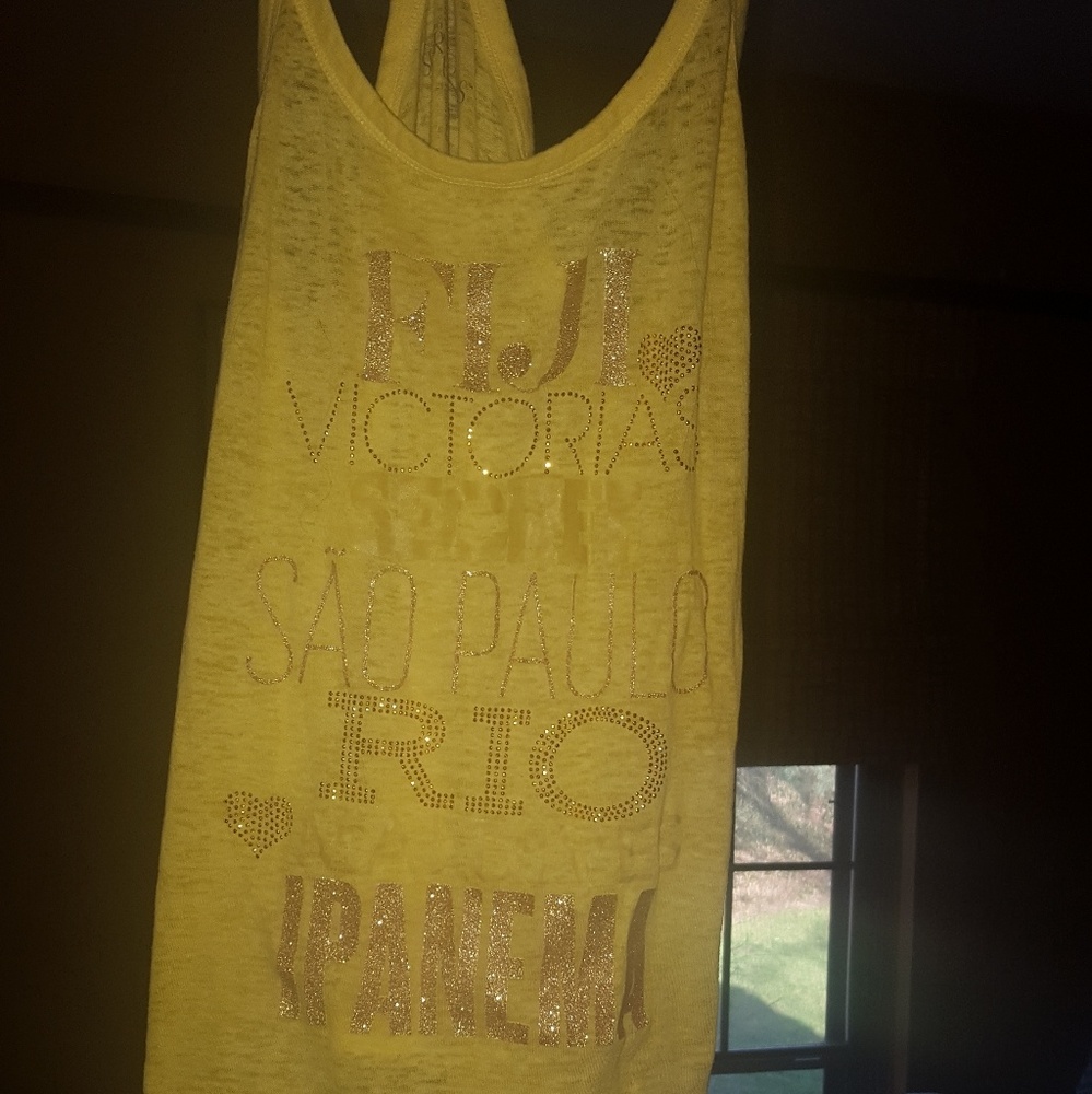 Pink Victoria's Secret racerback tank top size s